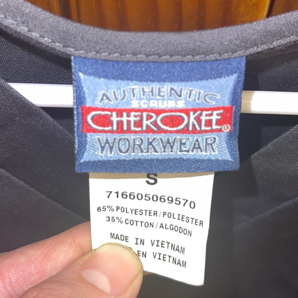 Cherokee brand Optum scrubs, dark blue, size small, unisex